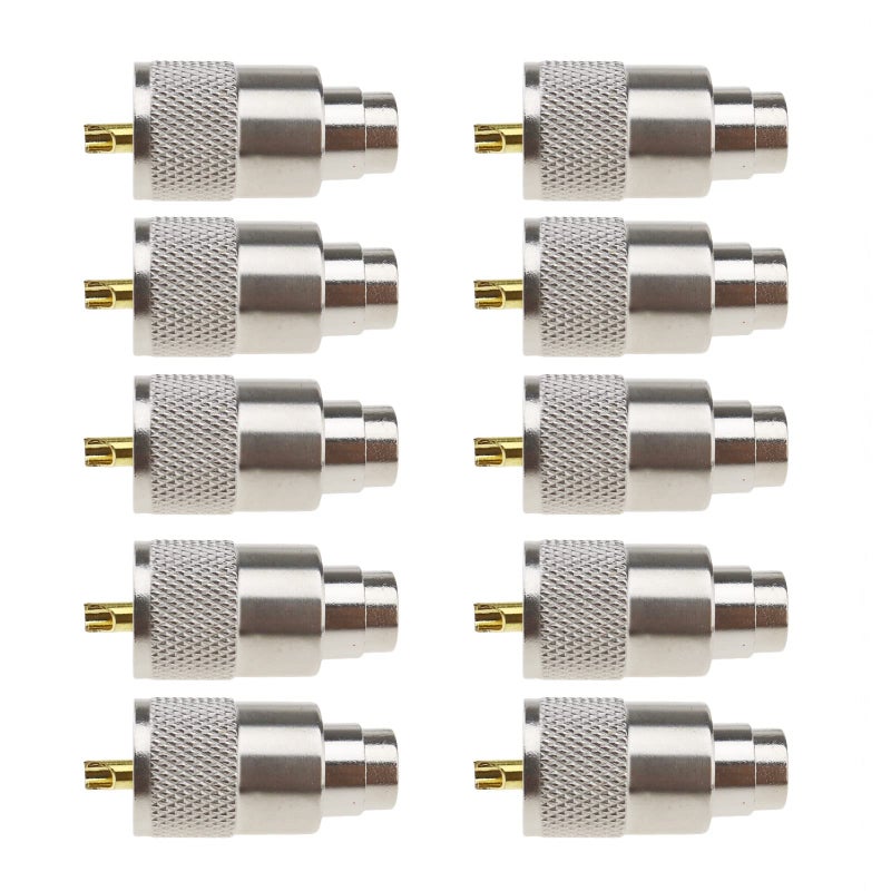 SING F LTD 10PCS PL259 UHF Connector Plugs with UG-176 Variable Diameter Tube for RG8X/RG8 Coaxial Cable Amateur/CB Radio Marine Shortwave Taxis Scanners 50 Ohm - Image 1